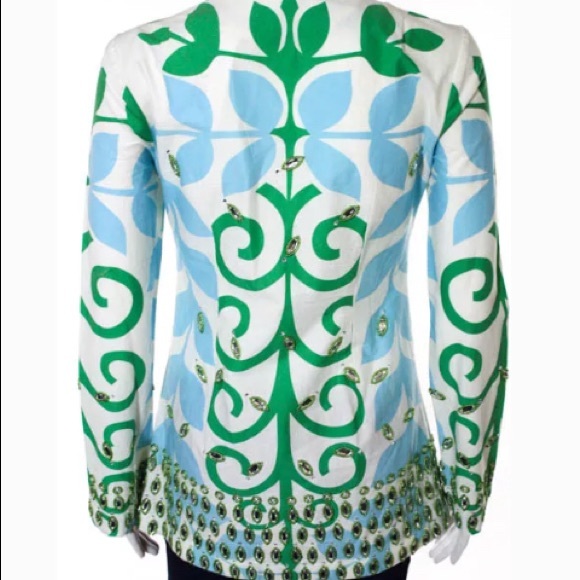 Tory Burch multi color abstract with stones cotton - Picture 4 of 8